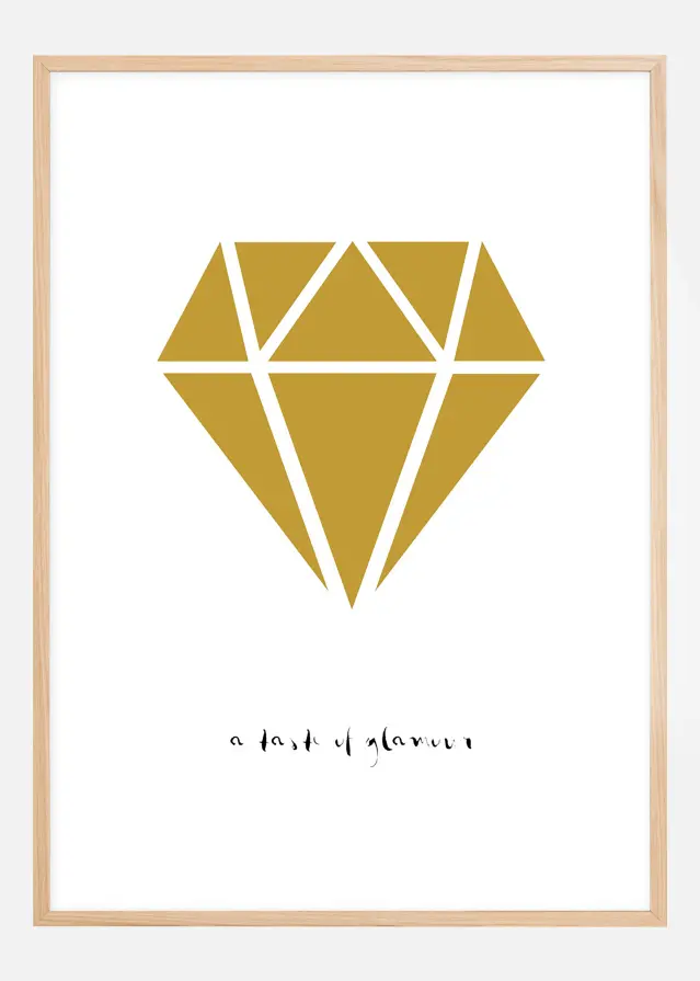 Bildverkstad Diamant - Goud Poster