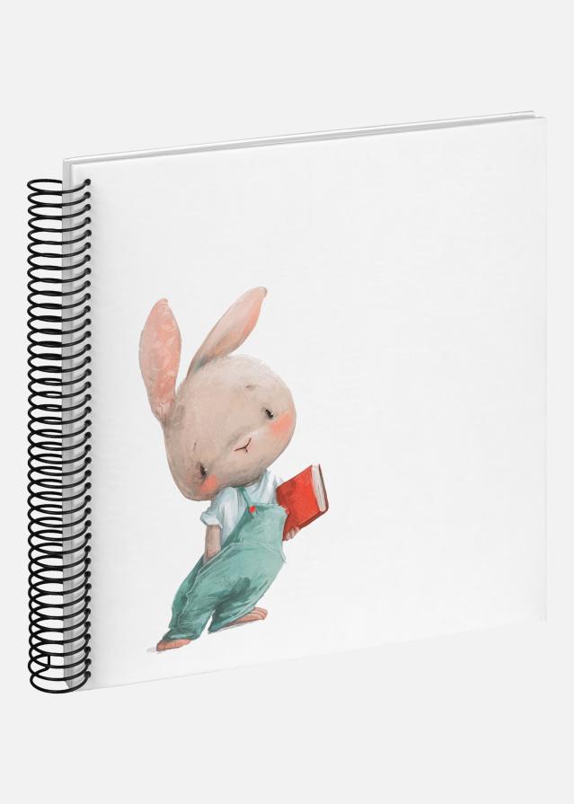 Walther Bunny Nosey Spiraalalbum Wit - 24x24 cm (40 Witte zijden / 20 bladen)