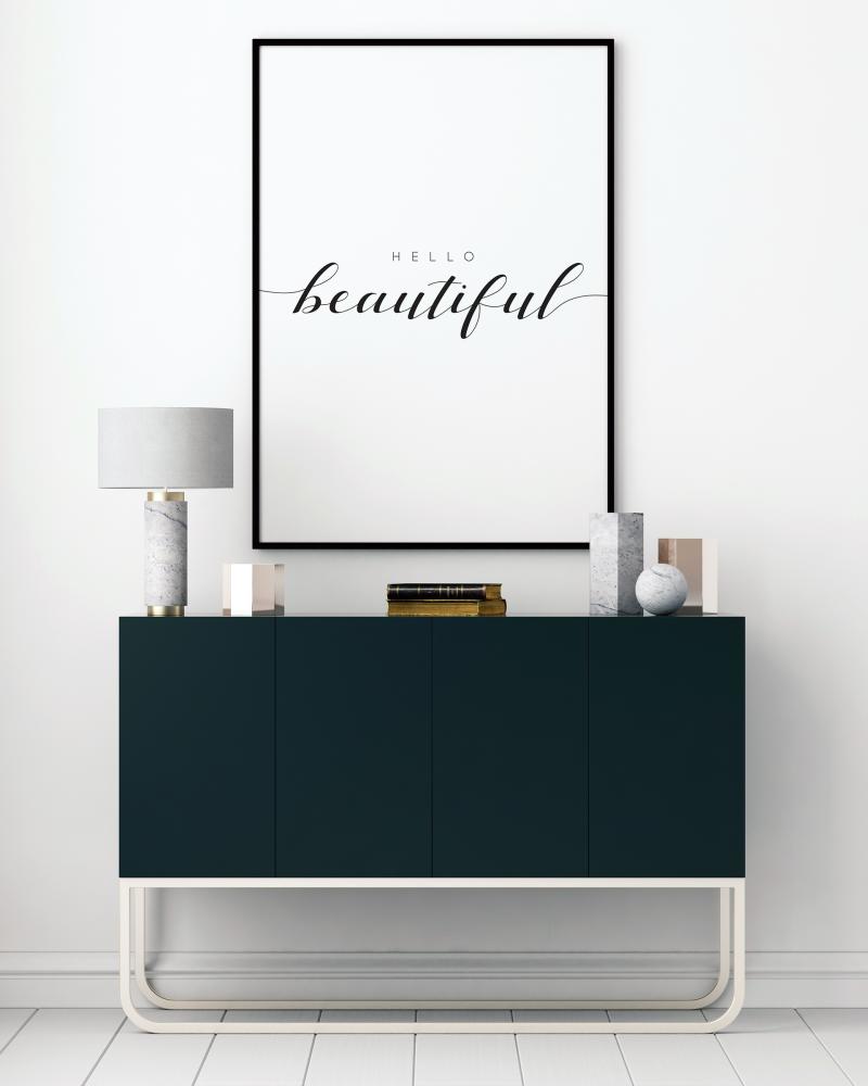 Bildverkstad Hello Beautiful Poster