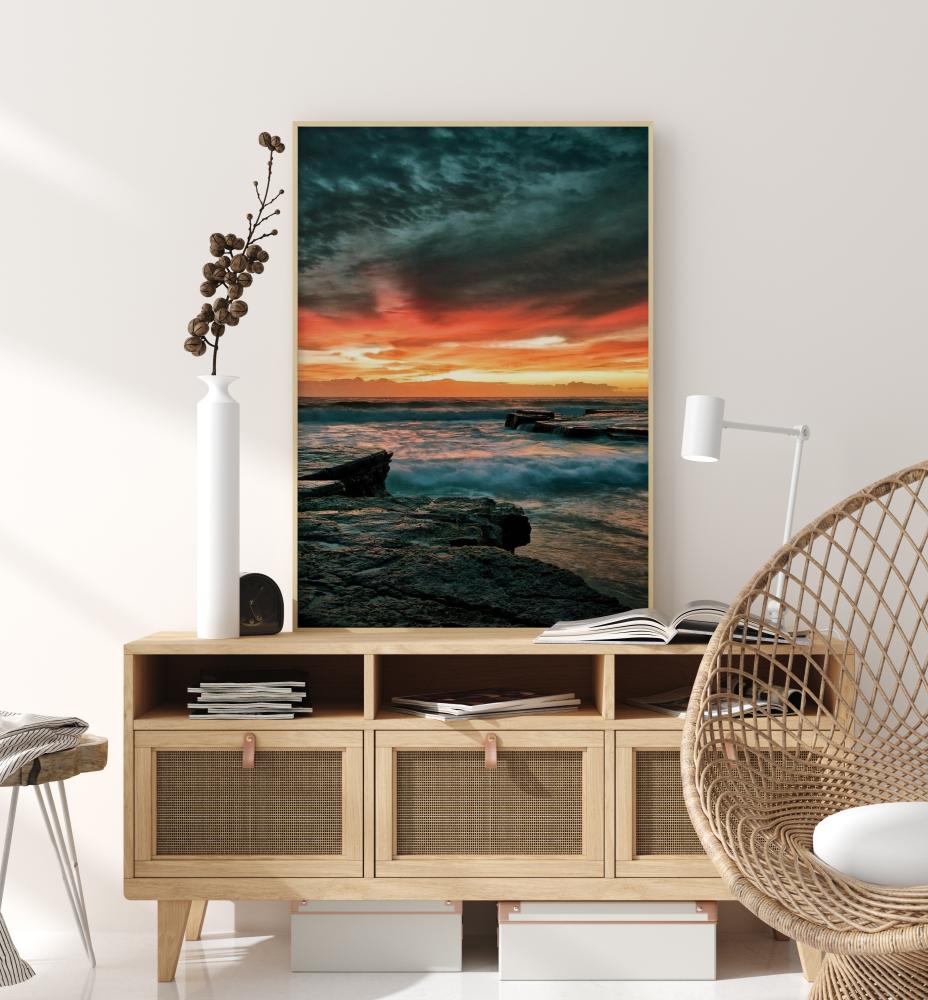 Bildverkstad Sunset Over Water Poster