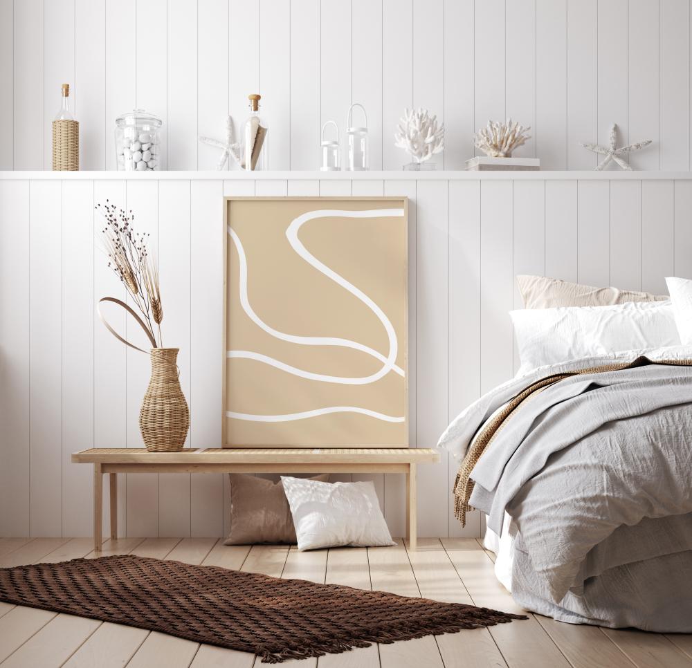 Bildverkstad Beige Lines I Poster