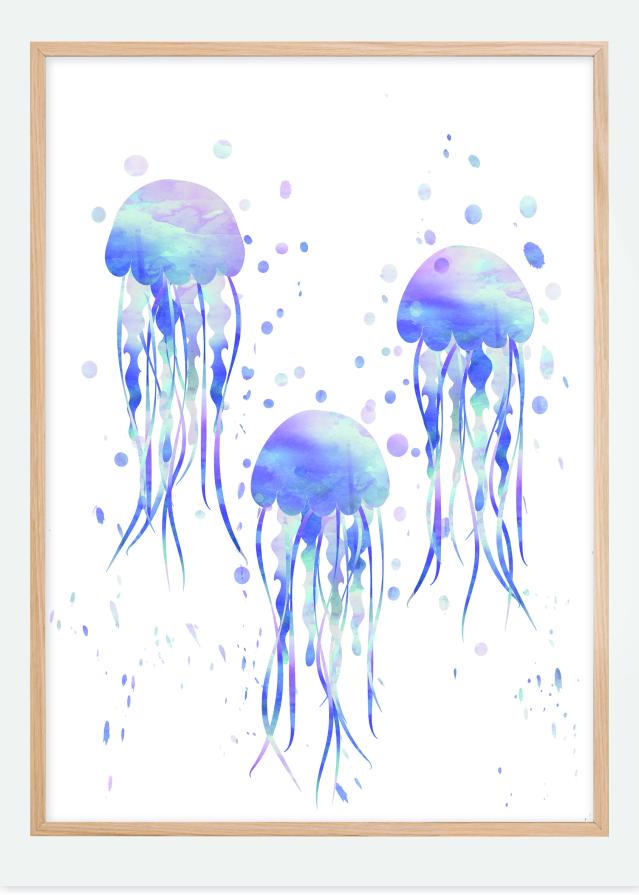 Bildverkstad Jellyfishes Poster