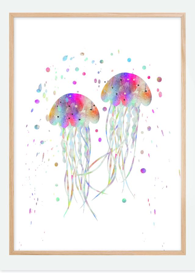 Bildverkstad Jellyfishes stingers Poster