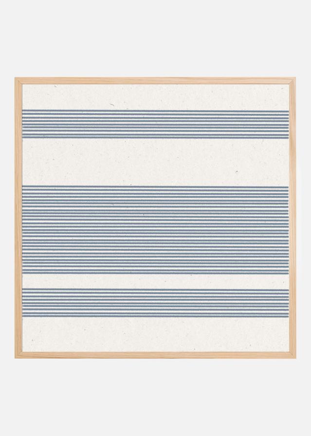 Bildverkstad Simple Blue Lines Pattern Poster