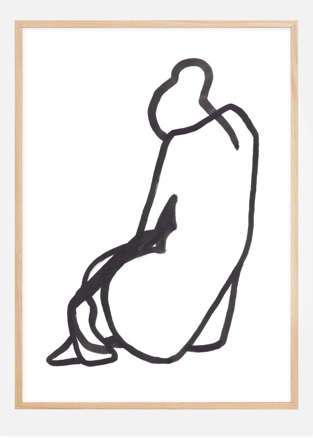 Bildverkstad Sitting woman II Poster