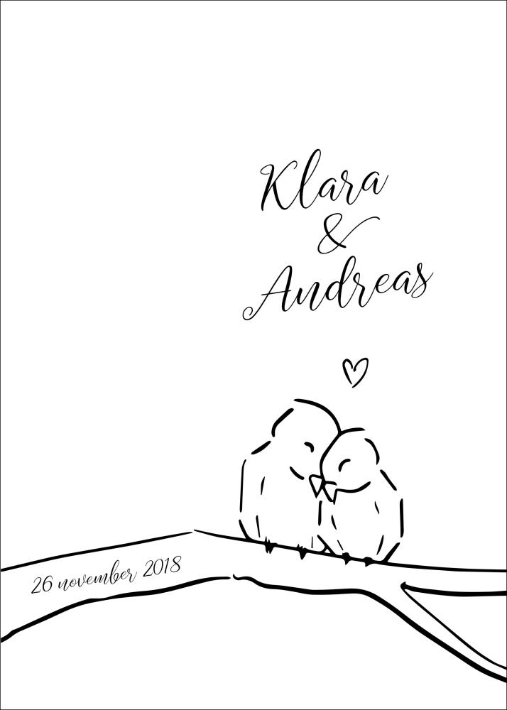 Personlig poster Love Birds_II