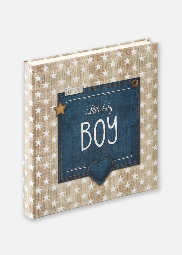 Walther Little Babyalbum Boy Blauw - 28x30,5 cm (50 Witte zijden / 25 bladen)