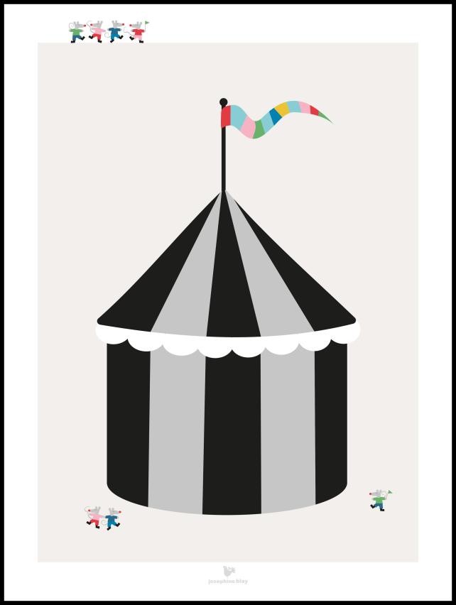 Bildverkstad Circus - Beige Poster