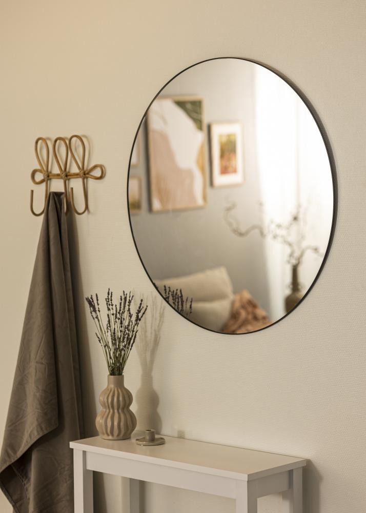 KAILA KAILA Round Mirror - Thin Black 80 cm Ø