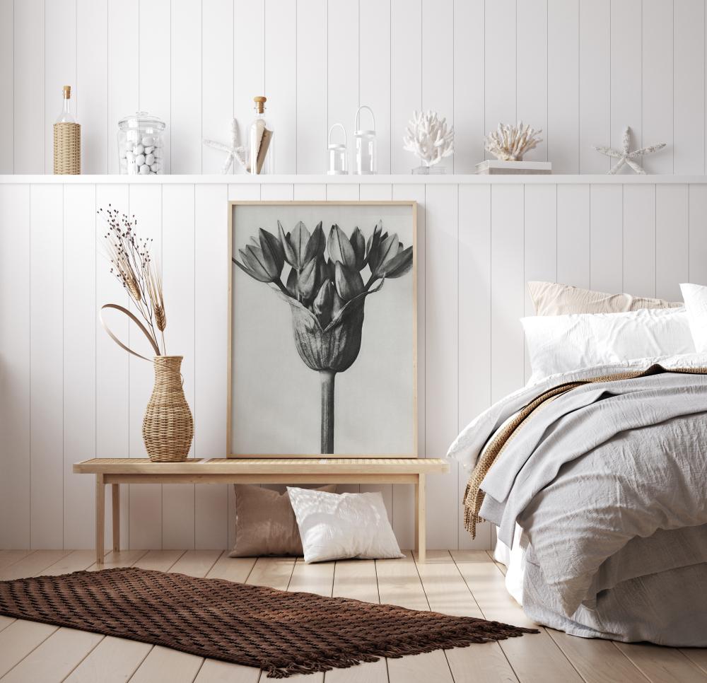 Bildverkstad Grey Flower Poster