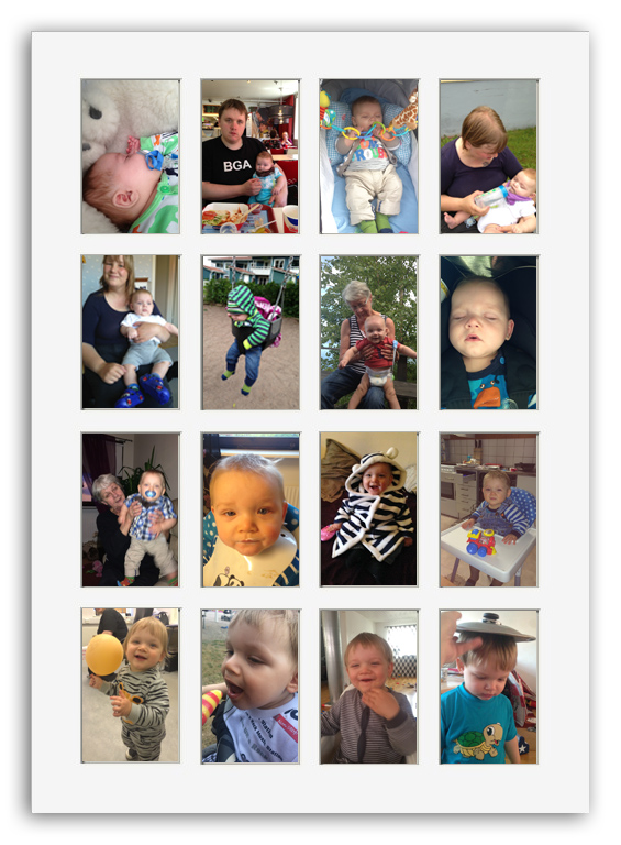 Koop Wit 50x70 - 16 Foto's collage hier BGA.NL